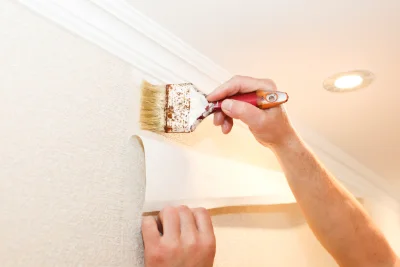 Pose de papier peint à Flez-Cuzy — revêtements muraux et toiles de verre